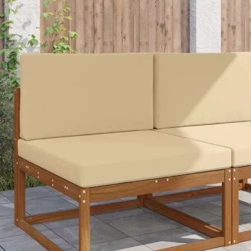 vidaXL Kültéri kanapé párna 2 pcs Bézs Poliészter