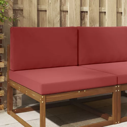 vidaXL Kültéri kanapé párna 2 pcs bordó Poliészter