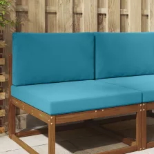   vidaXL Kültéri kanapé párna 2 pcs Királykék Poliészter