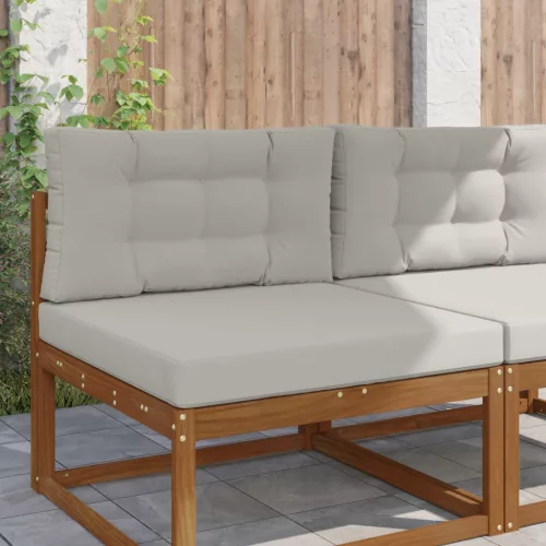 vidaXL Kültéri kanapé párna 2 pcs Szürke Poliészter