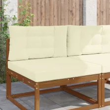 vidaXL Kültéri kanapé párna 2 pcs Krém Poliészter