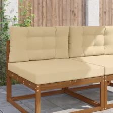 vidaXL Kültéri kanapé párna 2 pcs Bézs Poliészter