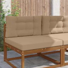   vidaXL Kültéri kanapé párna 2 pcs Tópszínű Poliészter