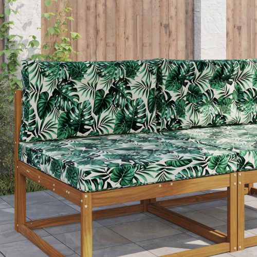 vidaXL Kültéri kanapé párna 2 pcs Levél mintázat Poliészter