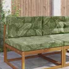   vidaXL Kültéri kanapé párna 2 pcs Levélminta Poliészter