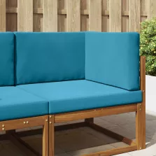   vidaXL Kültéri kanapé párna 3 pcs Királykék Poliészter