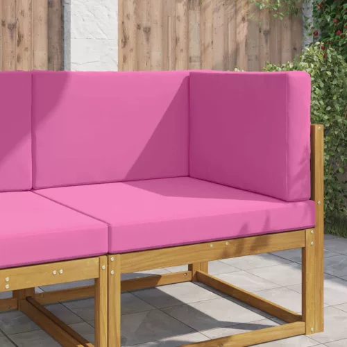 vidaXL Kültéri kanapé párna 3 pcs Rózsaszín Poliészter