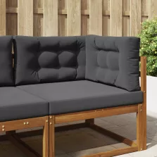 vidaXL Kültéri kanapé párna 3 pcs Antracit Poliészter