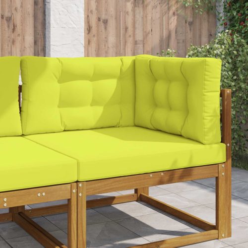 vidaXL Kültéri kanapé párna 3 pcs Zöld Poliészter