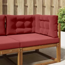 vidaXL Kültéri kanapé párna 3 pcs bordó Poliészter