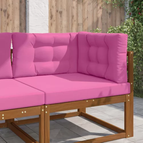 vidaXL Kültéri kanapé párna 3 pcs Rózsaszín Poliészter