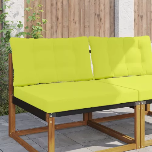 vidaXL Kültéri kanapé párna 2 pcs Zöld Poliészter