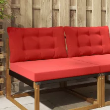 vidaXL Kültéri kanapé párna 2 pcs Piros Poliészter