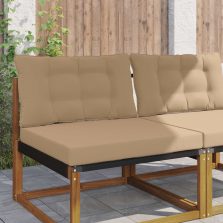   vidaXL Kültéri kanapé párna 2 pcs Tópszínű Poliészter