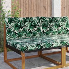   vidaXL Kültéri kanapé párna 2 pcs Levél mintázat Poliészter