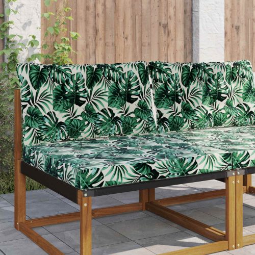 vidaXL Kültéri kanapé párna 2 pcs Levél mintázat Poliészter