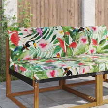 vidaXL Kültéri kanapé párna 2 pcs színes Poliészter