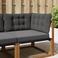 vidaXL Kültéri kanapé párna 3 pcs Antracit Poliészter