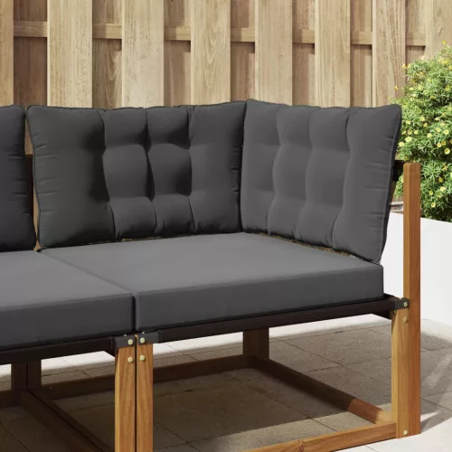 vidaXL Kültéri kanapé párna 3 pcs Antracit Poliészter