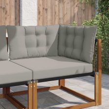 vidaXL Kültéri kanapé párna 3 pcs Szürke Poliészter