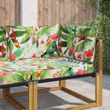 vidaXL Kültéri kanapé párna 3 pcs színes Poliészter