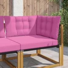   vidaXL Kültéri kanapé párna 3 pcs Rózsaszín Poliészter