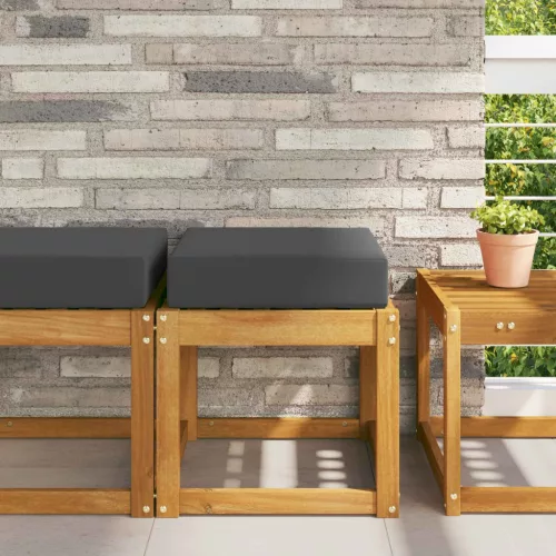 vidaXL Kültéri ülőpárna Antracit 40 x 40 x 8 cm 100% poliészter