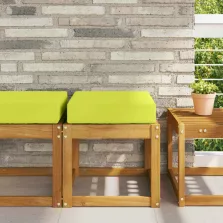   vidaXL Kültéri ülőpárna Zöld 40 x 40 x 8 cm 100% poliészter