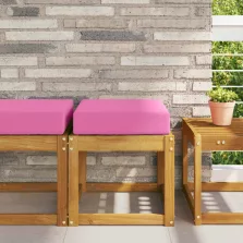   vidaXL Kültéri ülőpárna Rózsaszín 40 x 40 x 8 cm 100% poliészter