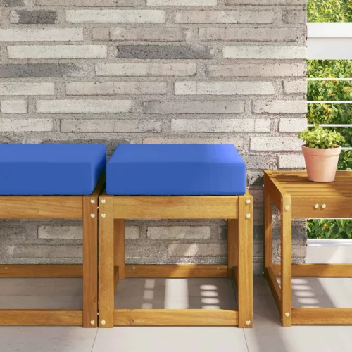 vidaXL Kültéri ülőpárna Türkiz 40 x 40 x 8 cm 100% poliészter