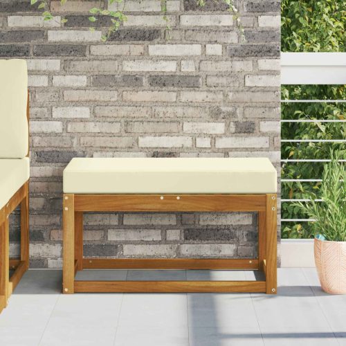 vidaXL Kültéri ülőpárna Krém 80 x 40 x 8 cm 100% poliészter