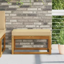   vidaXL Kültéri ülőpárna Bézs 80 x 40 x 8 cm 100% poliészter