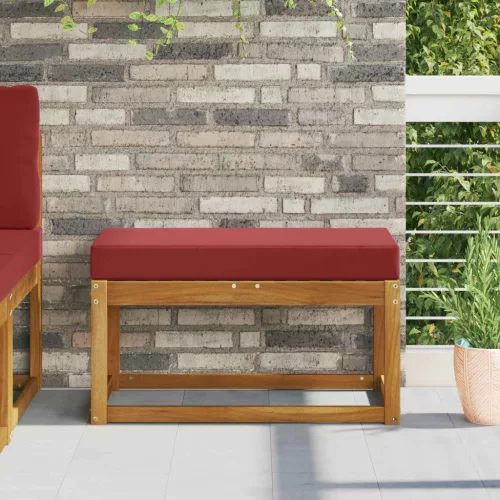 vidaXL Kültéri ülőpárna bordó 80 x 40 x 8 cm 100% poliészter