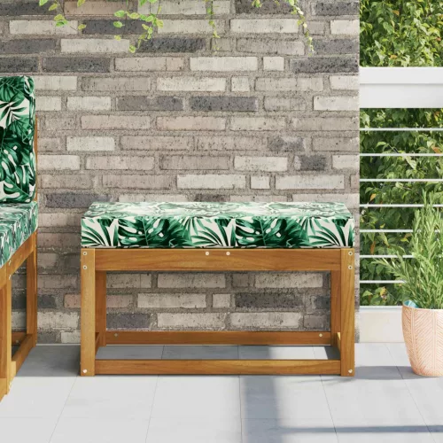 vidaXL Kültéri ülőpárna Trópusi Levél 80 x 40 x 8 cm 100% poliészter