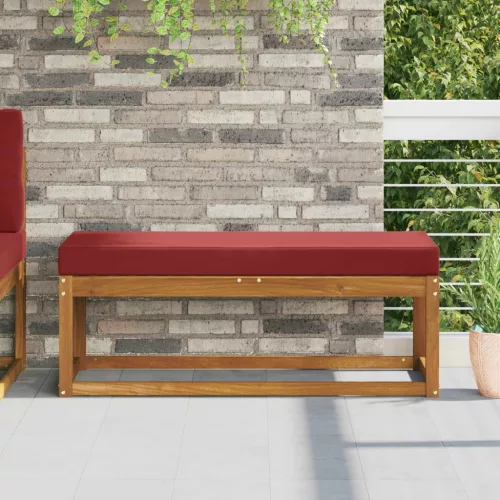 vidaXL Kültéri ülőpárna bordó 111,5 x 40 x 8 cm 100% poliészter