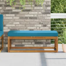   vidaXL Kültéri ülőpárna Királykék 111,5 x 40 x 8 cm 100% poliészter