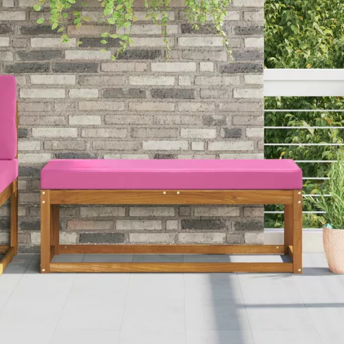 vidaXL Kültéri ülőpárna Rózsaszín 111,5 x 40 x 8 cm 100% poliészter