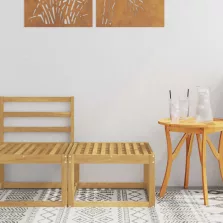   vidaXL Kültéri Hocker Tömör Akácfa Fehér 59 x 59 x 37 cm