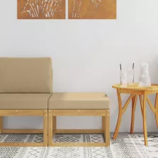 vidaXL Kültéri Hocker Tömör Akácfa Fehér
