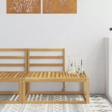   vidaXL Kültéri végleges kanapé Fehér 91 x 63 x 73 cm Tömör Akácfa