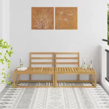   vidaXL Kültéri végleges kanapé 2 Darab Fehér 182,5 x 63 x 73 cm