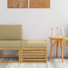 vidaXL Kültéri lábtartó Tömör Akácfa Fehér