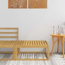   vidaXL Kültéri lábtartó Tömör Akácfa Fehér 79 x 79 x 37 cm