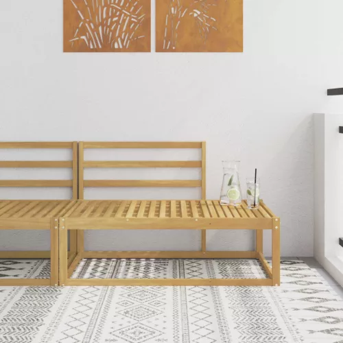 vidaXL Kültéri végleges kanapé Fehér 115 x 83 x 73 cm Tömör Akácfa