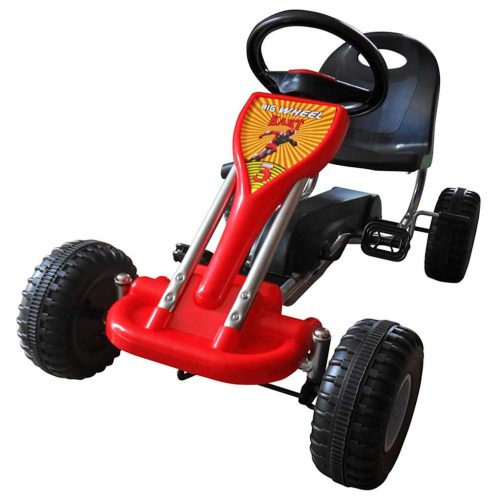 vidaXL pedálos gokart piros