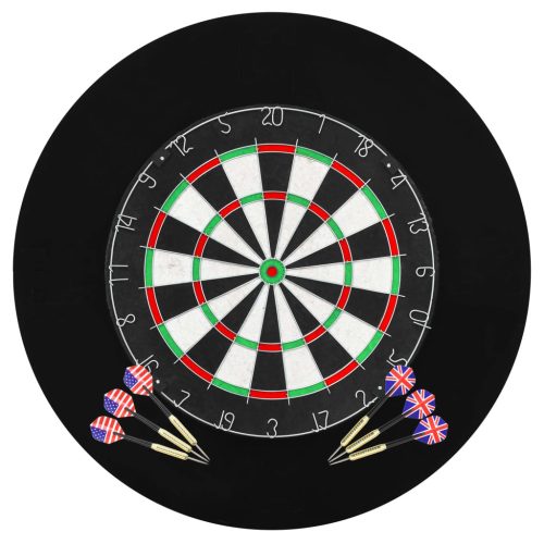 vidaXL szizál professzionális darts tábla 6 nyíllal és tábla védővel