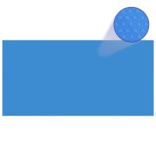 vidaXL kék polietilén medencetakaró 600 x 300 cm