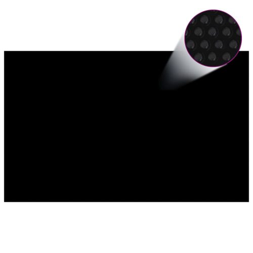 vidaXL fekete polietilén medencetakaró 260 x 160 cm