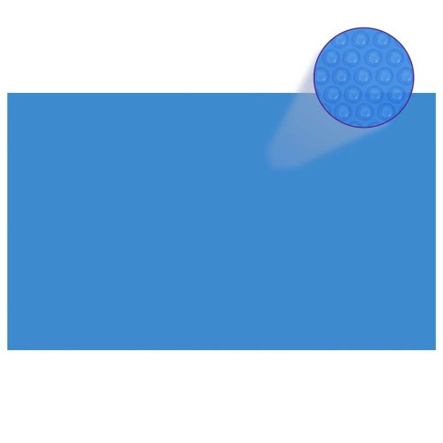 vidaXL kék, négyszögletes PE medencetakaró 500 x 300 cm