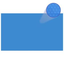 vidaXL kék, négyszögletes PE medencetakaró 1000 x 600 cm